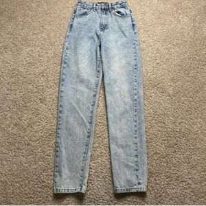 White Fox Who's That Girl straight leg denim